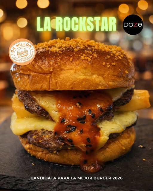 Rockstar de Doze Campos, mejor hamburguesa de Mallorca en Sa Millor 2026